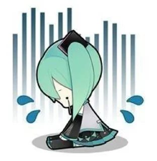 🌟 emoji Miku by @Lysa_ii 🧸💤 Telegram sticker 24 of 51