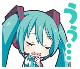 😢 emoji Miku by @Lysa_ii 🧸💤 Telegram sticker 13 of 51