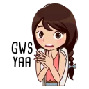 🙁 emoji About Alice @tikelku Telegram sticker 15 of 41