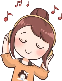 🎧 emoji FangirlActivities • @nicololi Telegram sticker 24 of 42