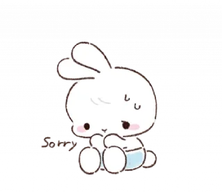 🐰 emoji 소중한 ⸻ @stikie's  ౨ৎ  @pacii Telegram sticker 22 of 40