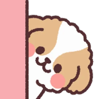 ⭐ emoji fluffy dog @stickieri Telegram sticker 23 of 40