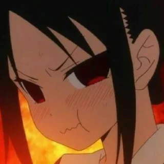 😠 emoji Kaguya Shinomiya Telegram sticker 8 of 13