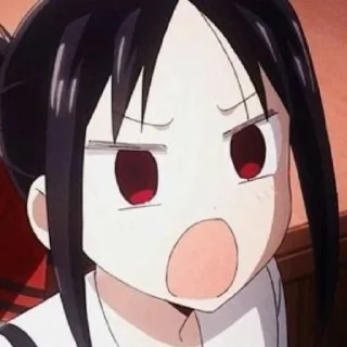 😟 emoji Kaguya Shinomiya Telegram sticker 11 of 13