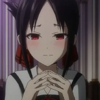 🙁 emoji Kaguya Shinomiya Telegram sticker 6 of 13
