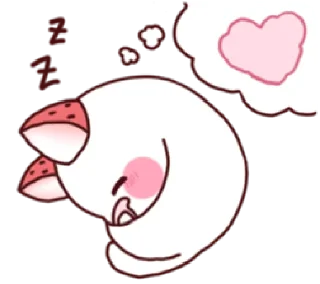 😴 emoji cute cat "berry" | @cutestickers4you Telegram sticker 16 of 24