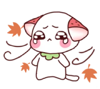 😰 emoji cute cat "berry" | @cutestickers4you Telegram sticker 19 of 24