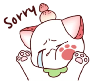 😭 emoji cute cat "berry" | @cutestickers4you Telegram sticker 22 of 24
