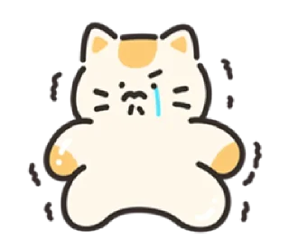😤 emoji jelly cat cheese! | @cutestickers4you Telegram sticker 15 of 24