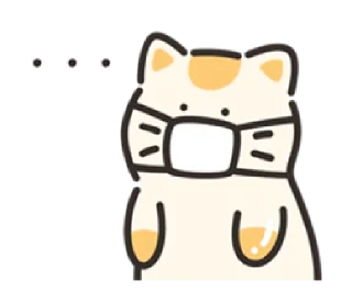 😷 emoji jelly cat cheese! | @cutestickers4you Telegram sticker 12 of 24