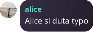 Sticker from alice ice cream