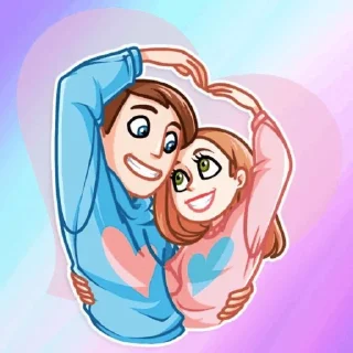 ❤️ emoji Couples❤️ @Pahadi_lover Telegram sticker 23 of 60