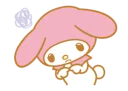 🙁 emoji My Melody Telegram sticker 18 of 32