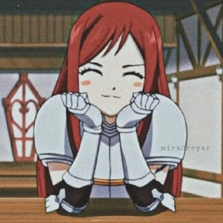 Sticker from Erza Scarlet➹By : @Relaynime