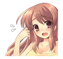 😥 emoji The Melancholy of Haruhi Suzumiya Telegram sticker 16 of 41