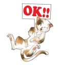 🆗 emoji The Melancholy of Haruhi Suzumiya Telegram sticker 8 of 41