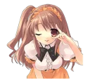 😉 emoji The Melancholy of Haruhi Suzumiya Telegram sticker 6 of 41