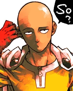 ⚜️ emoji Saitama  [ @VoidxNetwork ] Telegram sticker 11 of 33