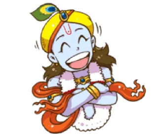❤️ emoji Vrindavan Vaasi • @HinduStickers Telegram sticker 20 of 41