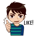 👍 emoji About Allen @tikelku Telegram sticker 24 of 40