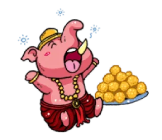 😪 emoji Kartikeya & Ganesha • @HinduStickers Telegram sticker 7 of 41