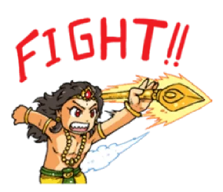 👊 emoji Kartikeya & Ganesha • @HinduStickers Telegram sticker 6 of 41