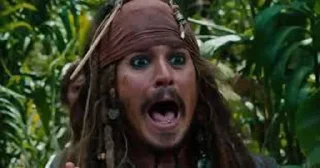 😱 emoji Captain Jack sparrow Telegram sticker 9 of 31