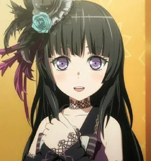 🖤 emoji Rinko BangDream [InariChuu] Telegram sticker 5 of 18