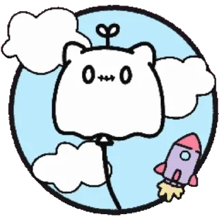 🚀 emoji @stickermaze│@stickerXhub│𝐁𝐔𝐁𝐔 & 𝐁𝐈𝐁𝐈 Telegram sticker 20 of 21