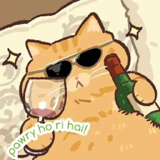 🍻 emoji MOODY BIRD @Bla_Bla_blah_XD Telegram sticker 8 of 42