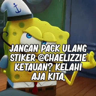 Sticker from Spongebob @FVCKIESTGURL