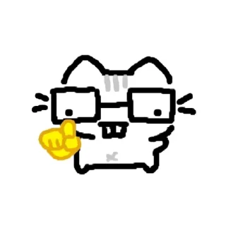 🤓 emoji Nerd Cat Telegram sticker 19 of 120