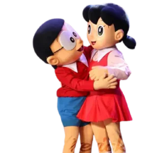 🤗 emoji Shizuka❤️Nobita Telegram sticker 7 of 43
