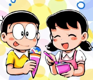 🍦 emoji @stickersbag 🌟 Nobita Shizuka 💖 Telegram sticker 19 of 41
