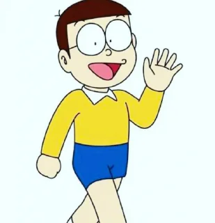 😃 emoji @stickersbag 🌟 Nobita 🍃🌸 Telegram sticker 20 of 50