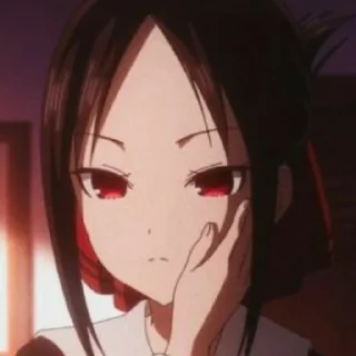 😏 emoji Kaguya Shinomiya Telegram sticker 7 of 13