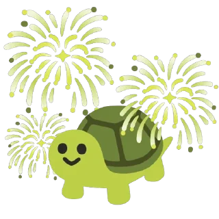 🎆 emoji Turtles 3 @u1f422 Telegram sticker 18 of 101