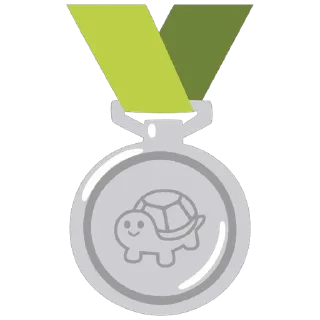 🥈 emoji Turtles 3 @u1f422 Telegram sticker 20 of 101