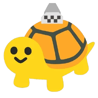🚕 emoji Turtles 3 @u1f422 Telegram sticker 10 of 101