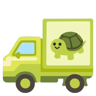 🚛 emoji Turtles 3 @u1f422 Telegram sticker 9 of 101