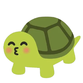 😚 emoji Turtles @u1f422 Telegram sticker 13 of 120