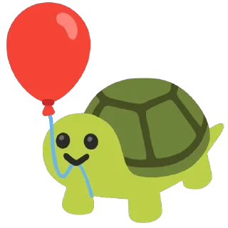 🎈 emoji Turtles 3 @u1f422 Telegram sticker 16 of 101