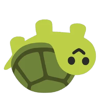 🙃 emoji Turtles @u1f422 Telegram sticker 20 of 120