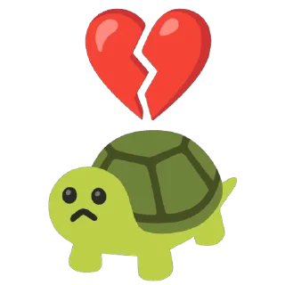 💔 emoji Turtles 2 @u1f422 Telegram sticker 16 of 120