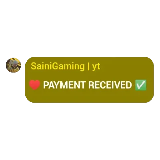 Sticker from @SainiGaming | yt