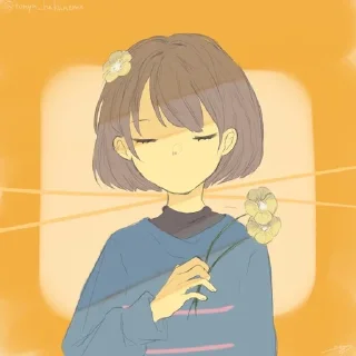 Sticker from Frisk by @StickerAnimePack