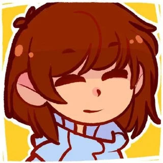 Sticker from Frisk by @StickerAnimePack