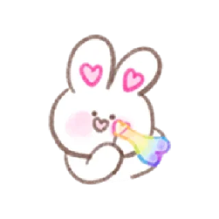 🥰 emoji Bunny in-love | @cutestickers4you Telegram sticker 7 of 32
