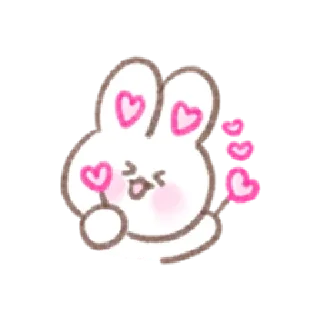 Sticker from Bunny in-love | @cutestickers4you