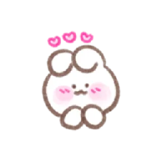🥰 emoji Bunny in-love | @cutestickers4you Telegram sticker 20 of 32